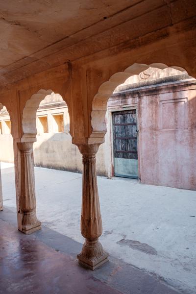 Arched Heritage Courtyard Passage in Jaipur, Rajasthan Jaipur Municipal Corporation, India