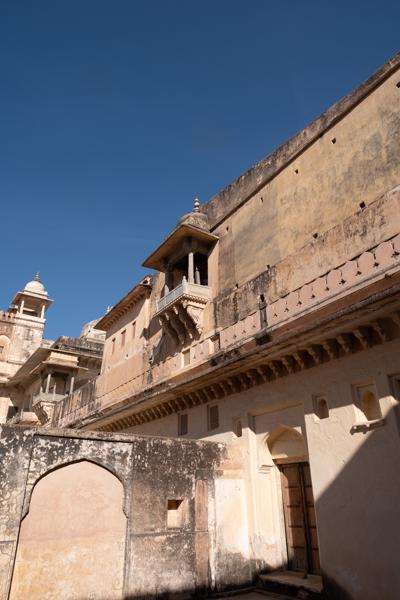 Sunlit Palace Wall at Amer Fort, Jaipur Jaipur Municipal Corporation, India
