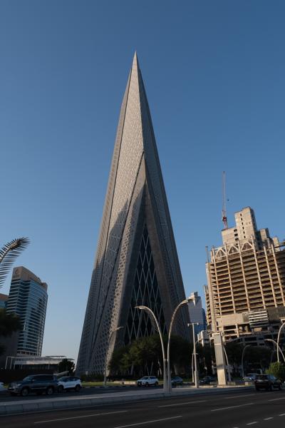 Sail-shaped skyscraper in Doha, Qatar Doha, Qatar