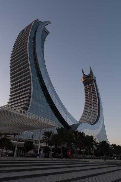 Doha's Curved Twin-Tower Complex Doha, Qatar