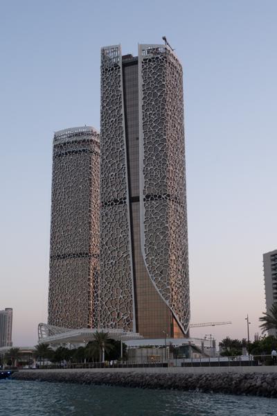 Doha Waterfront Twin Towers with Honeycomb Facades Doha, Qatar