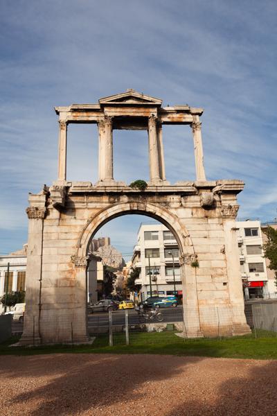 Ancient Arcaded Ruin in Modern Athens Athens, Greece