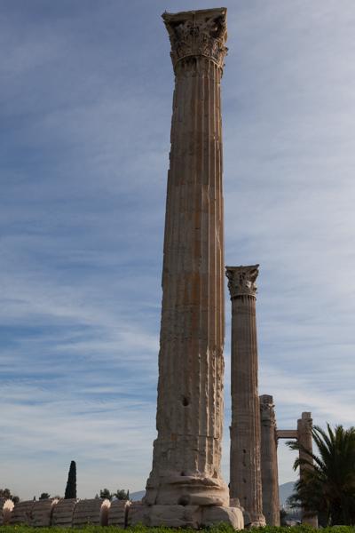 Ancient Corinthian Columns at the Temple of Olympian Zeus, Athens Athens, Greece