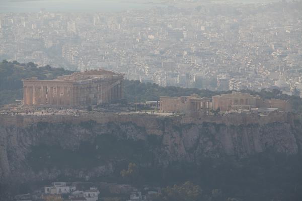 Acropolis and Parthenon Overlooking Athens Athens, Greece