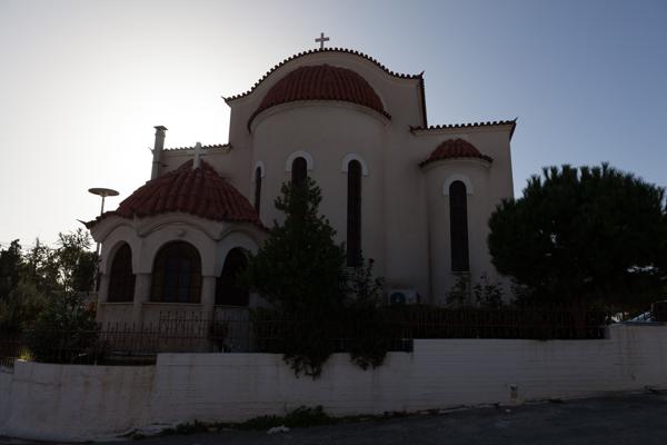 Greek Orthodox Church in Athens with Red Domes Piraeus, Greece