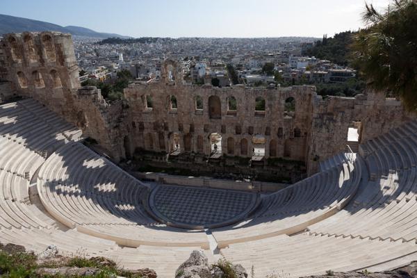 Ancient Greek Theater Overlooking Athens Athens, Greece
