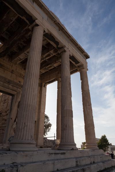Fluted Columns of an Ancient Greek Temple, Athens Athens, Greece