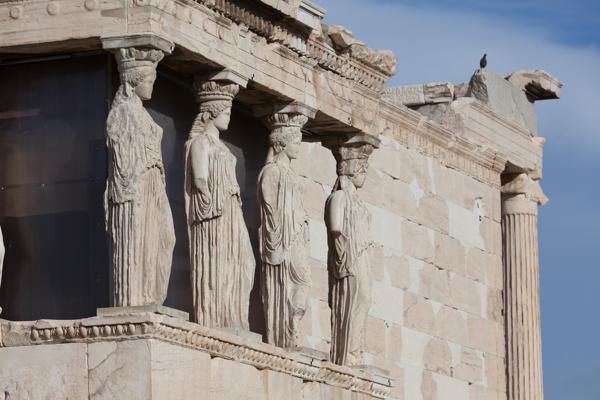 Caryatid statues at the Erechtheion, Athens Athens, Greece