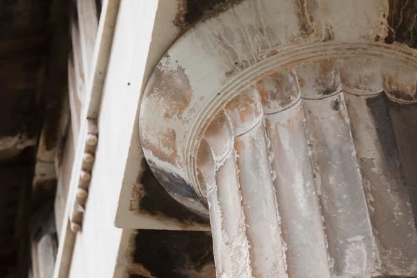 Weathered architectural detail in Athens Athens, Greece