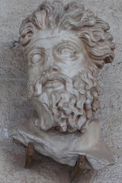 Marble Bust of a Bearded Classical Philosopher Athens, Greece