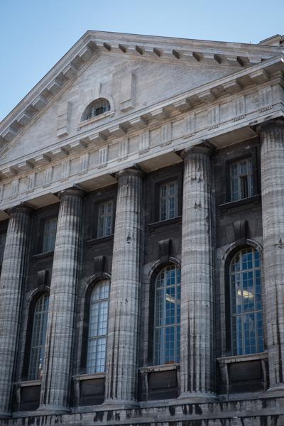 Neoclassical columned façade in Berlin Berlin, Germany