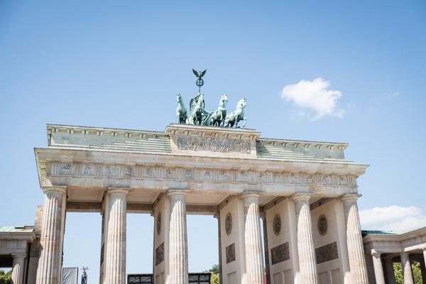 Brandenburg Gate Quadriga on a Clear Day Berlin, Germany