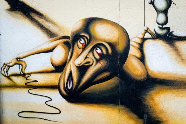 Surreal Crying Figure Mural, Berlin Berlin, Germany