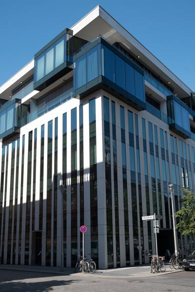 Modern glass office building corner in Berlin Berlin, Germany