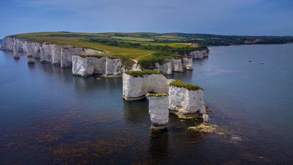 Spectacular Cliffs of Old Harry Rocks Studland, England