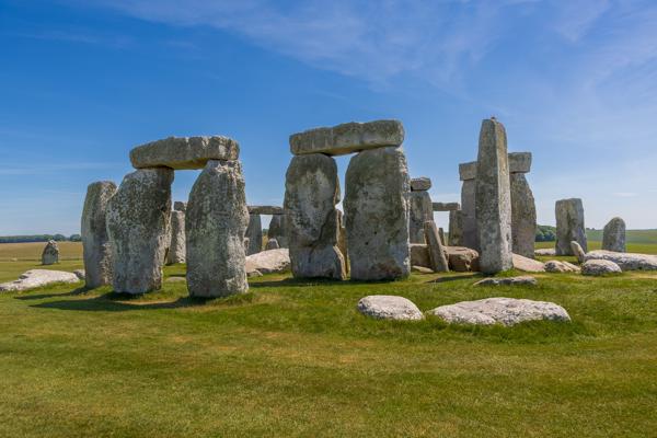 Ancient Mysteries: Stonehenge on a Sunny Day West Amesbury, England