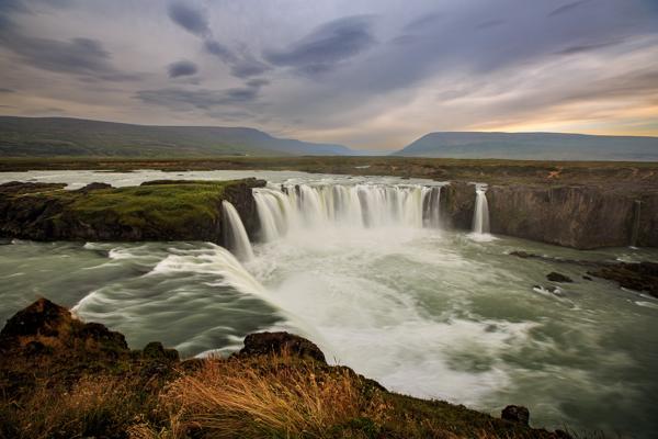 Gullfoss Waterfall in Iceland at Dusk Iceland