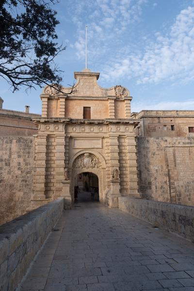Main Gate of Mdina at Golden Hour Western Region, Malta