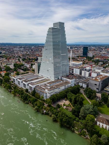 Riverside Modern Skyscraper in Basel, Switzerland Basel, Switzerland