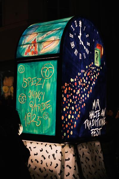 Illuminated Parade Lantern at a Night Festival Basel, Switzerland