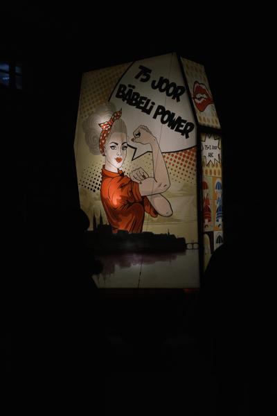 Pop-Art Banner: Bäbel Power (Night Exhibit in Basel) Basel, Switzerland