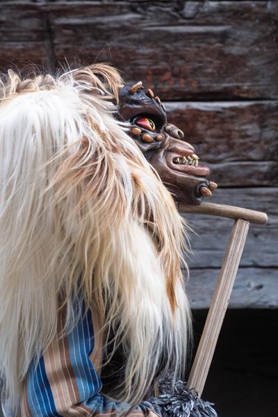 Tschäggättä Carnival Mask in Lötschental, Switzerland Wiler (Lötschen), Switzerland