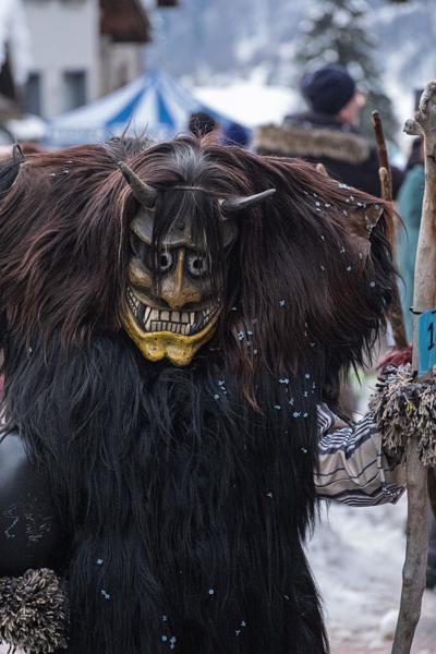Tschäggättä Carnival Mask in the Lötschental, Switzerland Wiler (Lötschen), Switzerland