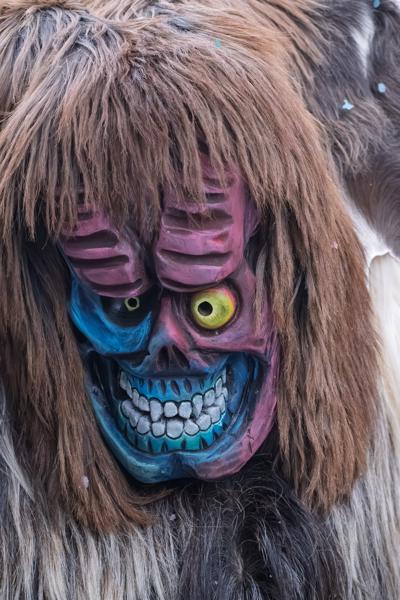 Tschäggättä Carnival Mask Close-Up (Lötschental, Switzerland) Wiler (Lötschen), Switzerland