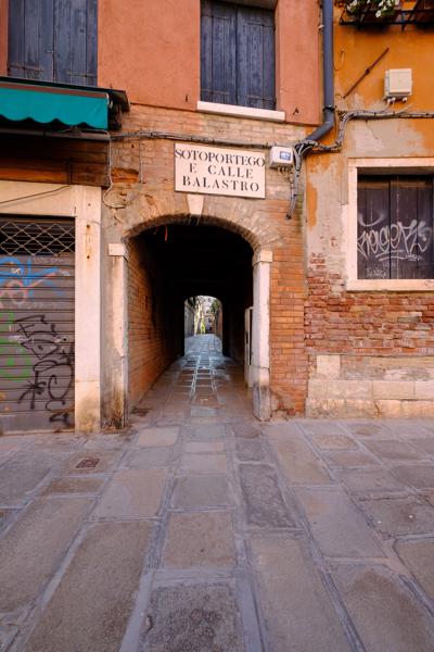 Sottoportego and Calle Balastro Archway Venice, Italy
